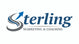 Logo for Sterling Marketing & Coaching with a stylized 'S' and text on a white background