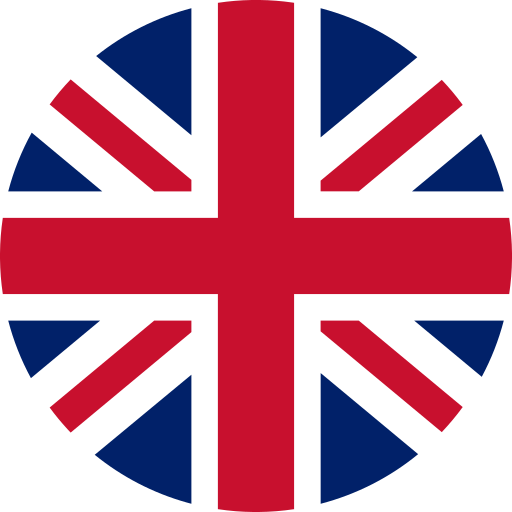 Union Jack flag on a white background